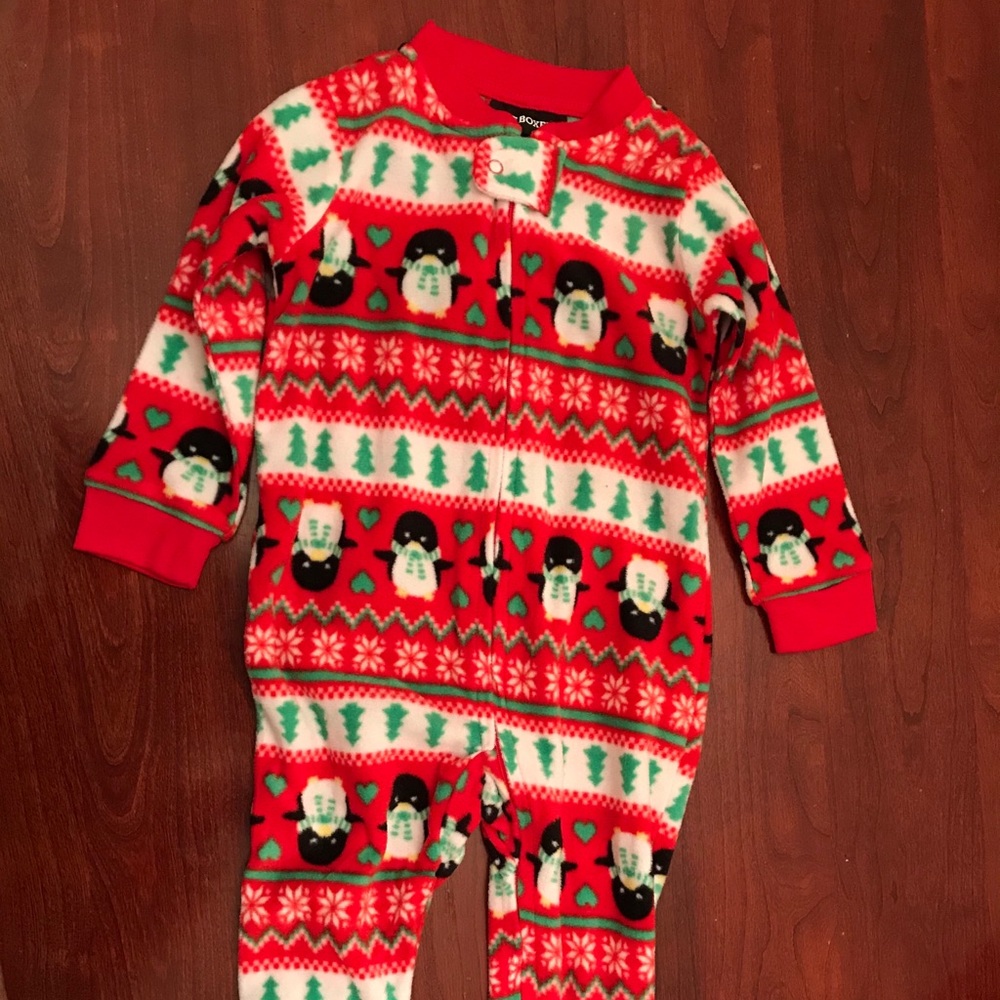 (3/$12) 12 month Christmas pajamas